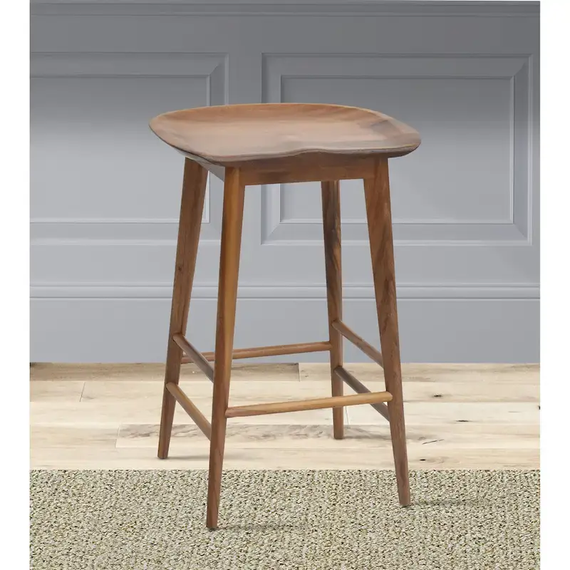 Steve Silver Hendry Backless Solid Acacia Counter Stool - Counter Stool