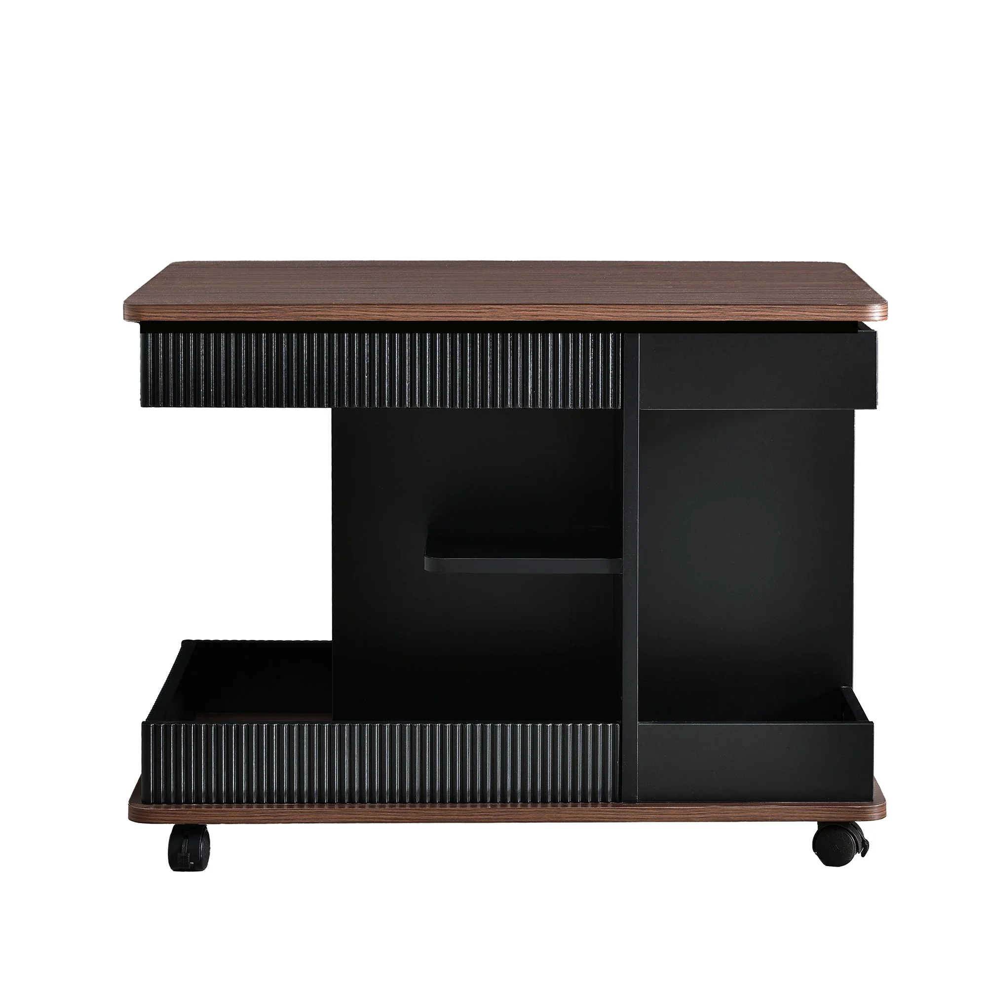 Walker Edison | Modern Multifunctional Adjustable Side Table with Lift-Top