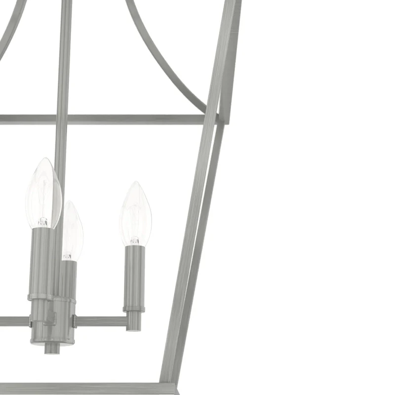 Hunter 15  Laurel Ridge 4-Light Lantern Pendant - Kitchen Island, Dining Room, Entry - Candle, Modern Farmhouse, Industrial