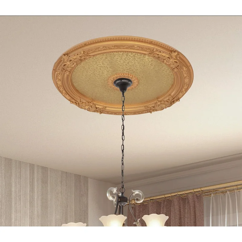 Blanco Round Chandelier Ceiling Medallion 36in