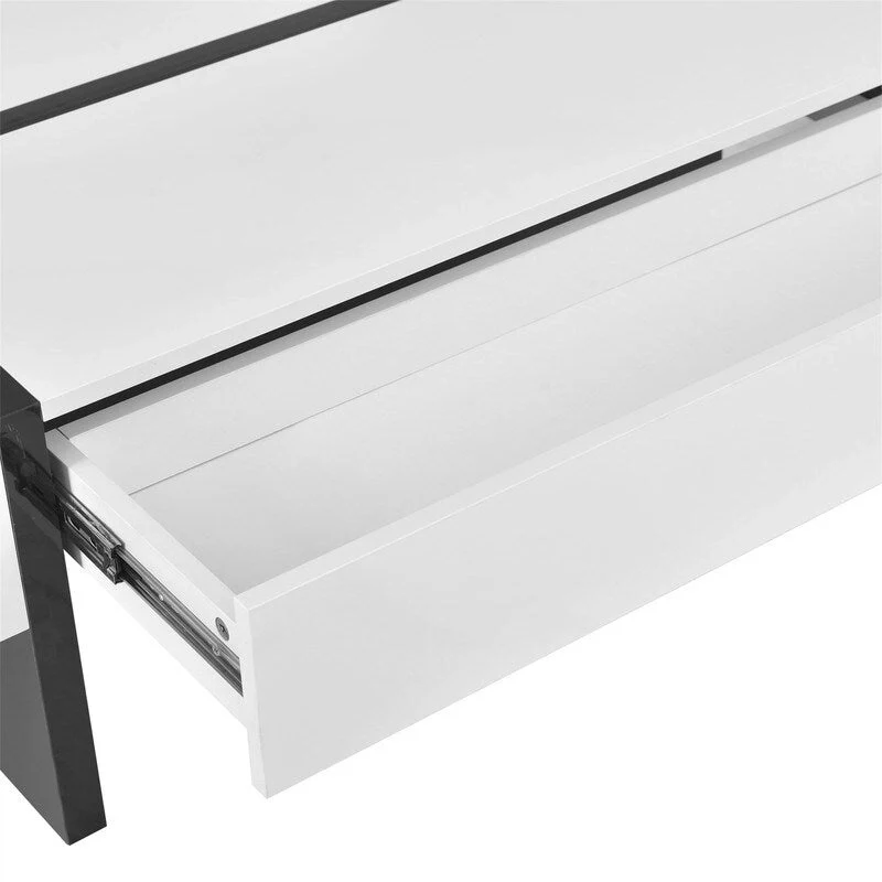 45.2 Modern High Gloss Surface Coffee Table By Aoolive