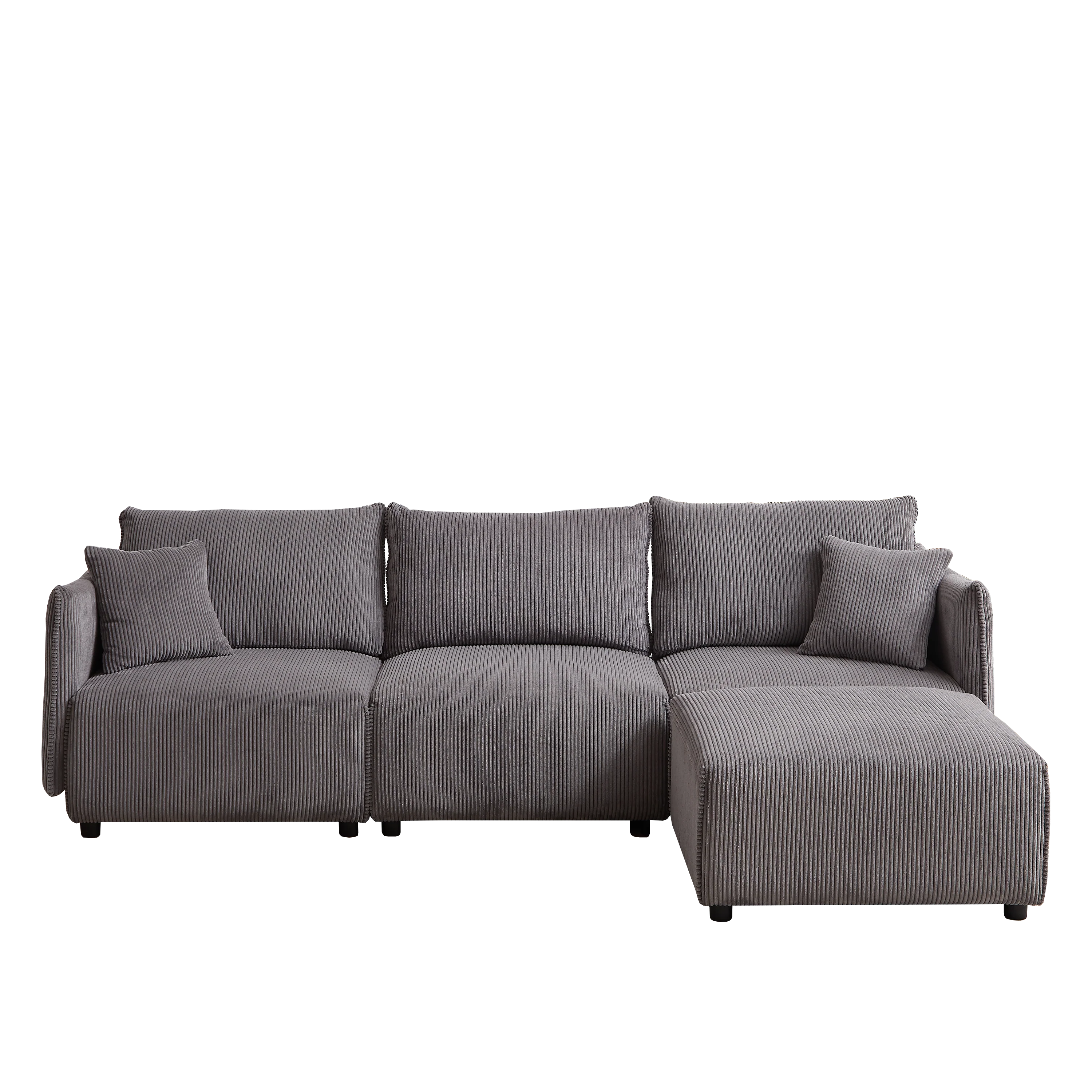 Walker Edison | Minimalist Modular Cloud Couch with Chaise