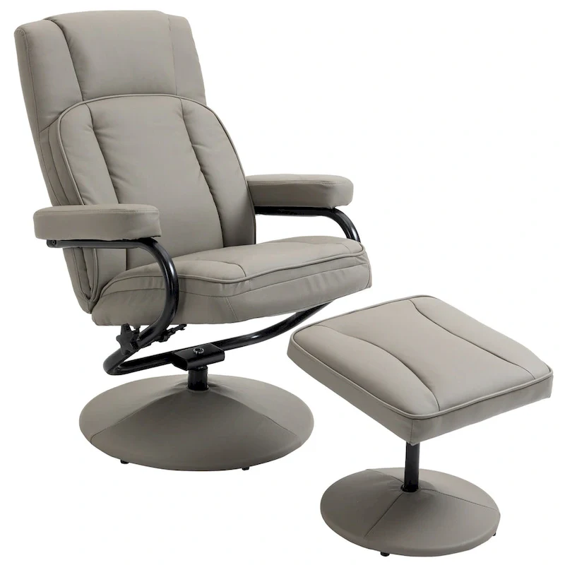 30 High Back Swivel Recliner Chair with Ottoman