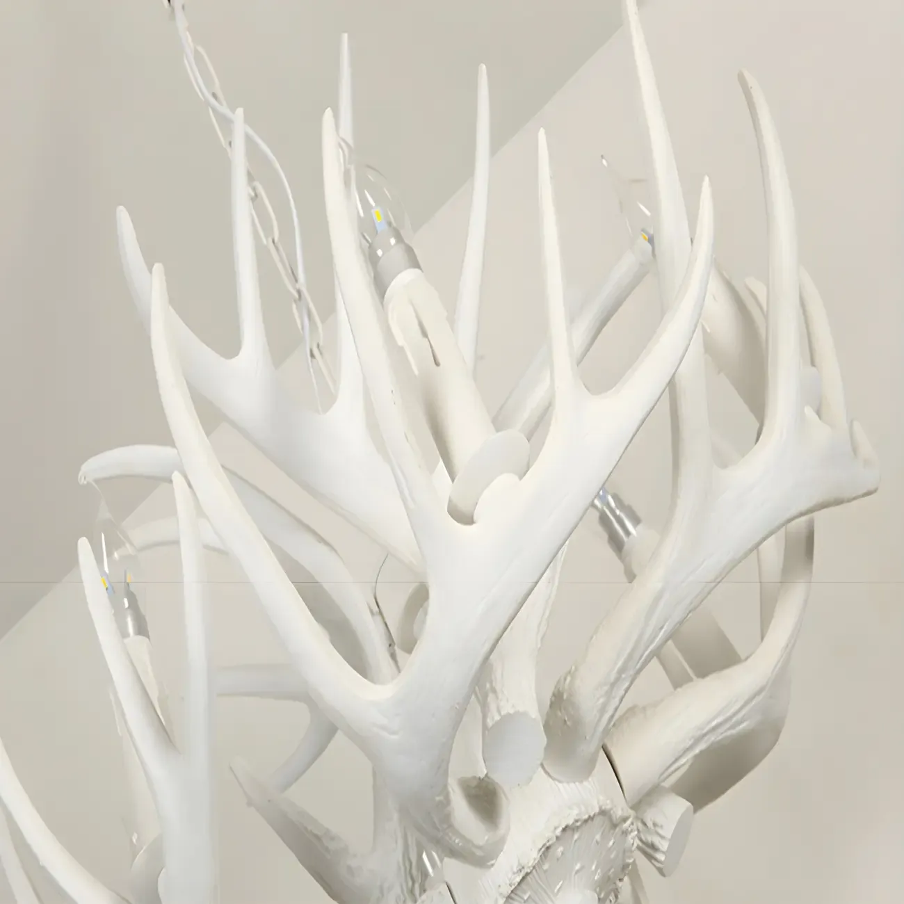 Rustic Large Antler Candelabra Chandelier with 2 Tiers