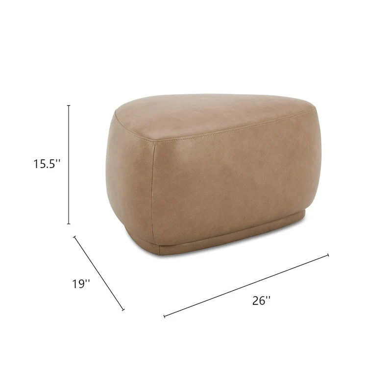 Pebble 26 Rounded Triangle Cocktail Ottoman