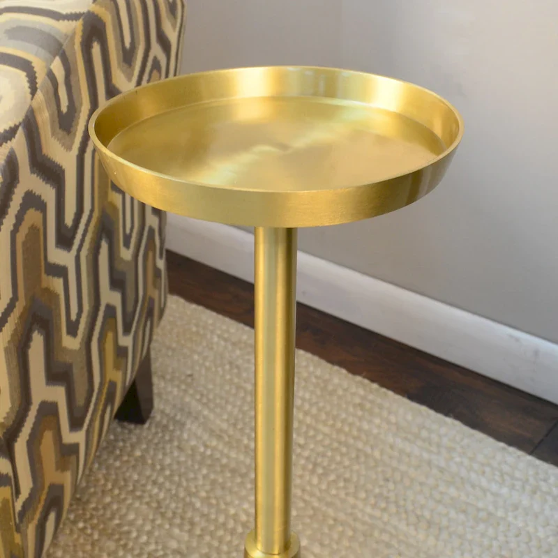 Carolina Living Barclay Small Drink Table - Gold
