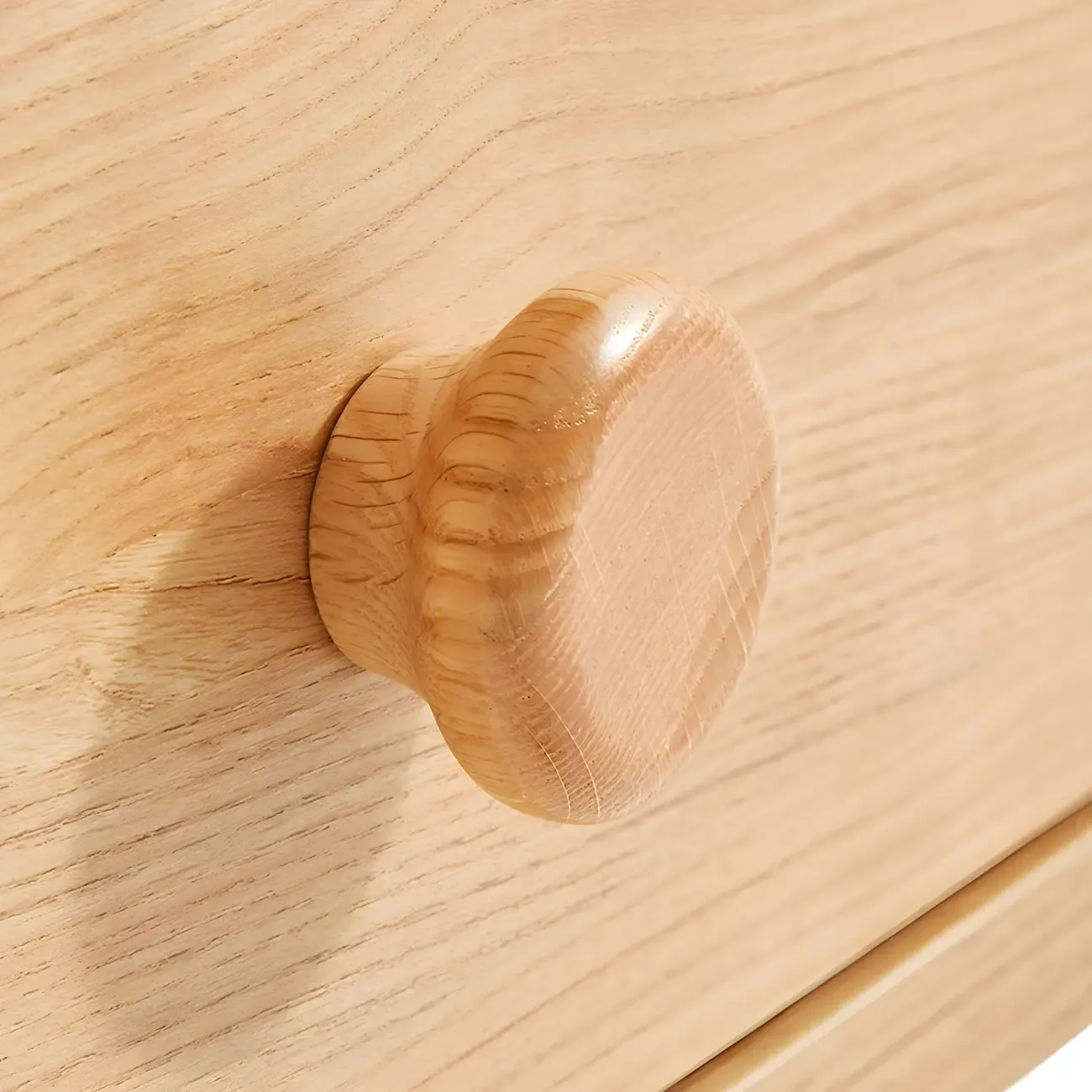 Childroom Solid Wood  2-Tier Small Nightstand with Legs