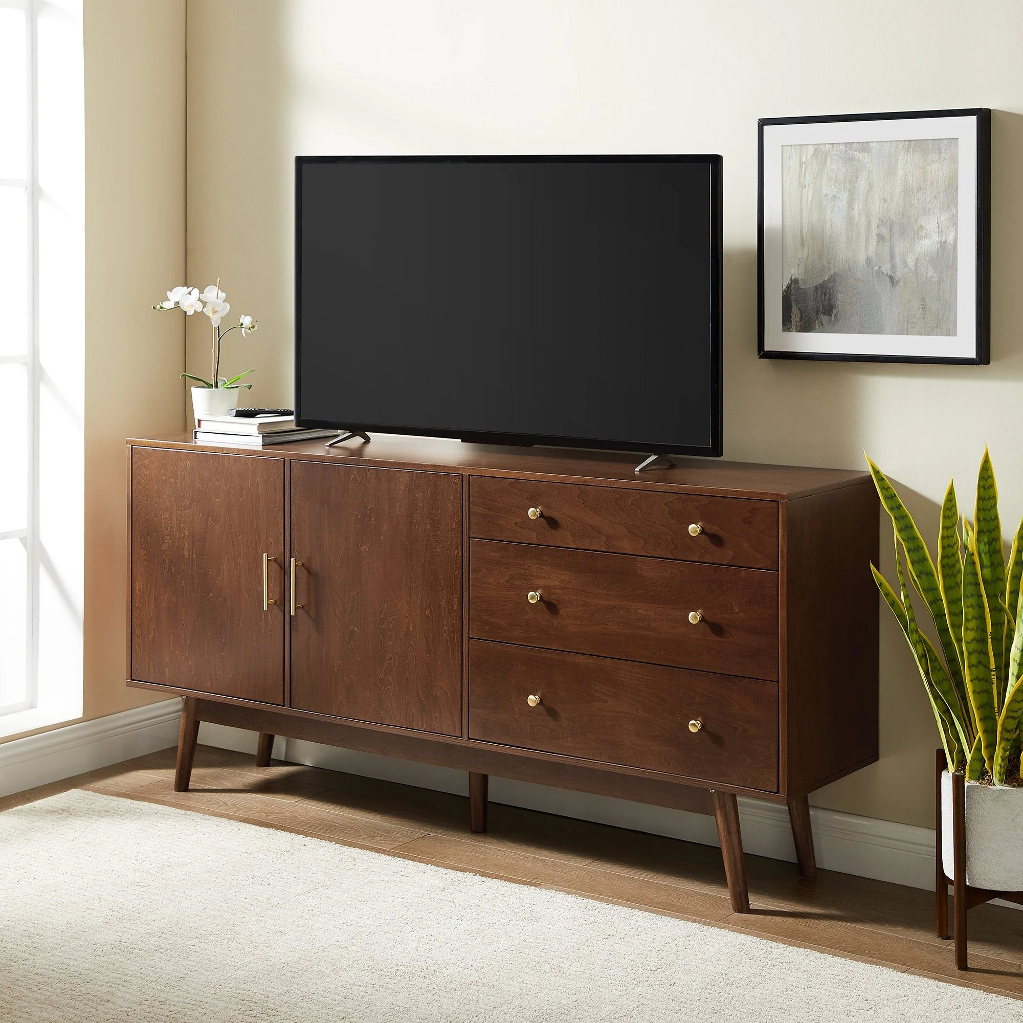 Mid-Century 70 Modern Console Buffet Sideboard