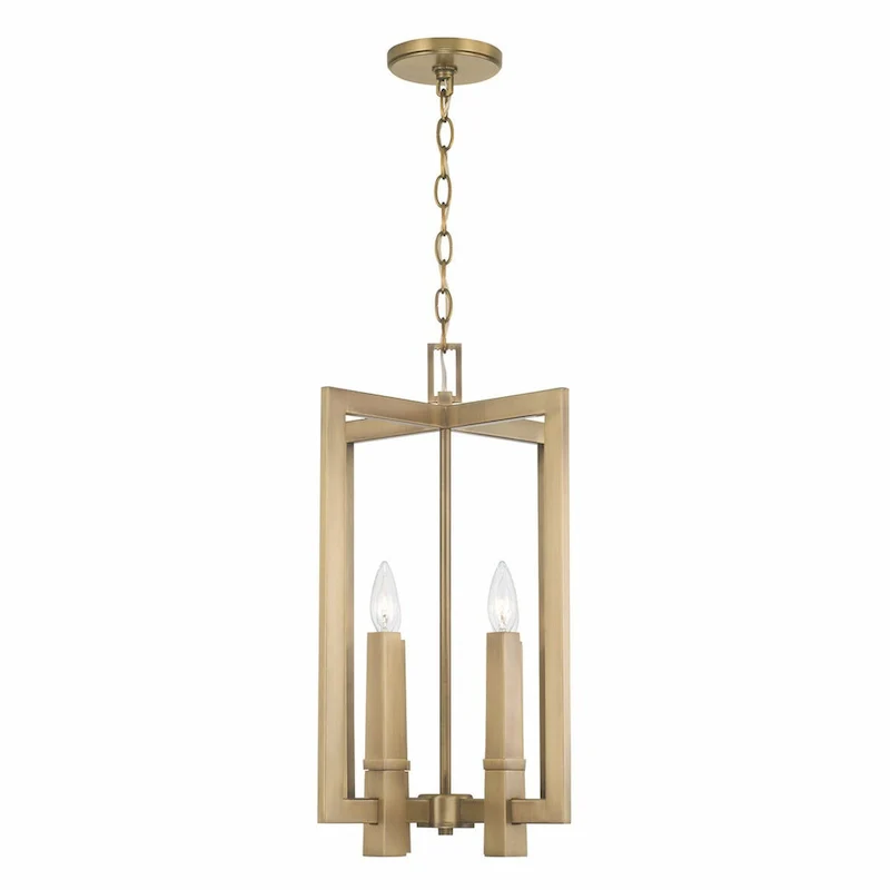 Blake 4-light Aged Brass Foyer Pendant