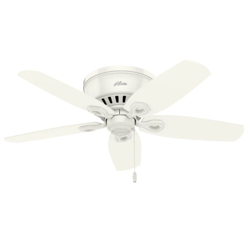 Hunter 42  Builder Low Profile Ceiling Fan with 3-Light LED Light Kit and Pull Chain