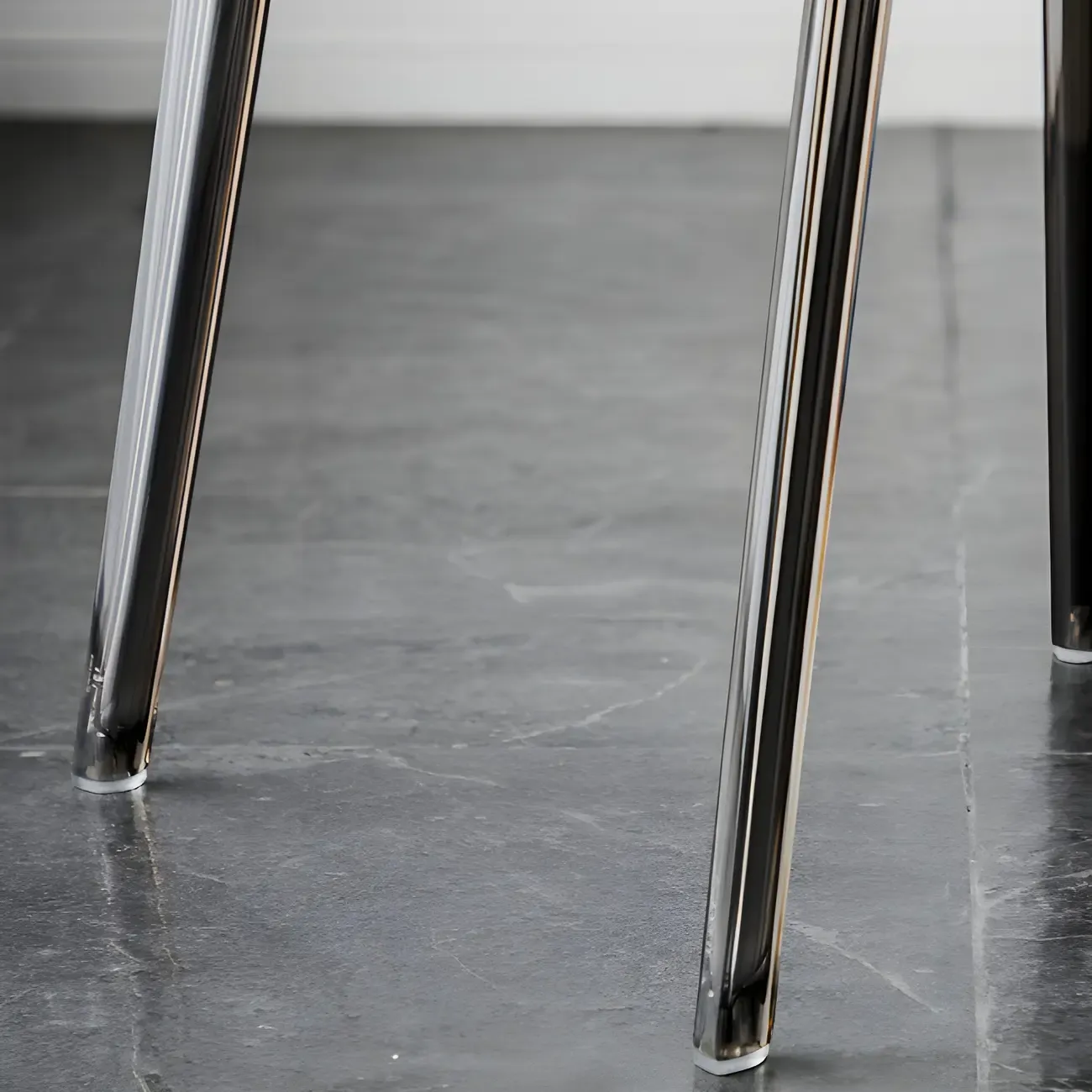 Amber Acrylic Armless Low Back Dining Chair