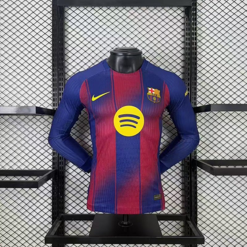 Maillot Barcelone domicile manches longues 2025/26