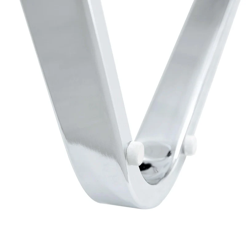 Set of 4 Modern Dining Chairs,High Back Side Chair with C-shaped Tube Chrome Metal Legs