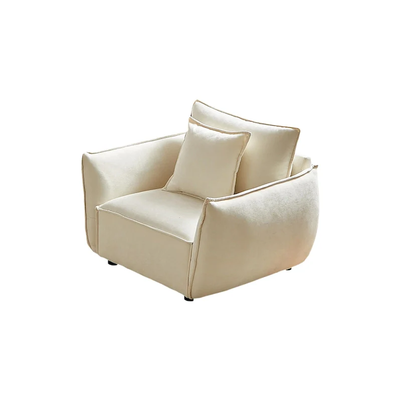 44 Upholstered Arm Chair with Pillows