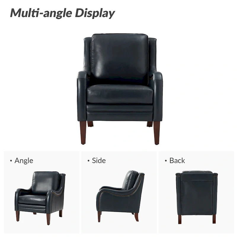 Pascual Comfy Living Room Armchair Set Of 2 with Solid Wood Legs