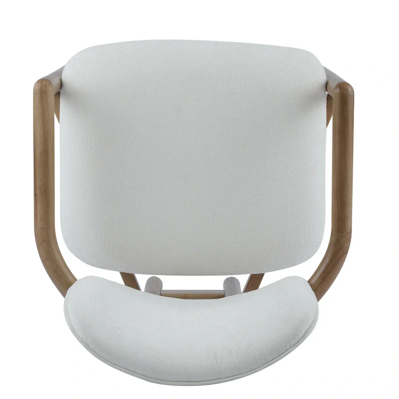 Upholstered Dining Chairs Set of 2, Side Chairs with Rubber Wood Legs, 300 LBS Weight Capacity