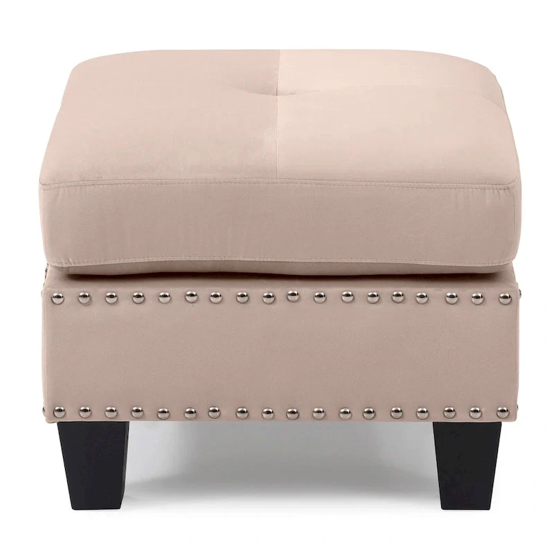 Copper Grove Meharrize Tufted Velvet Ottoman
