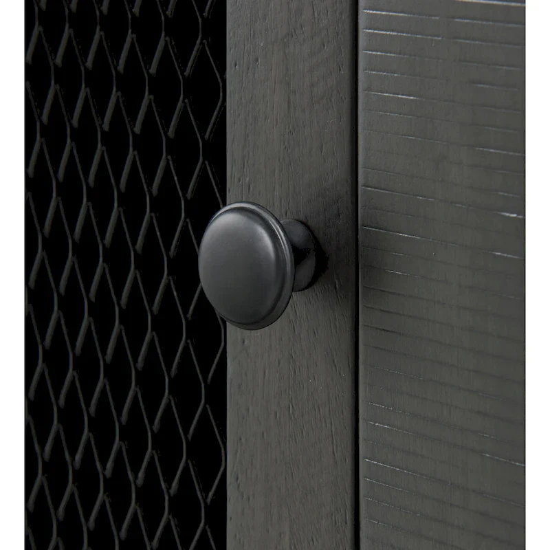 Rustic Solid Wood Chairside End Table with Hidden Charging Station