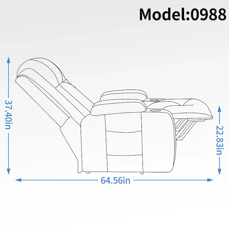 Black Power Lift Recliner with Massage, Heat & Heavy Duty Frame