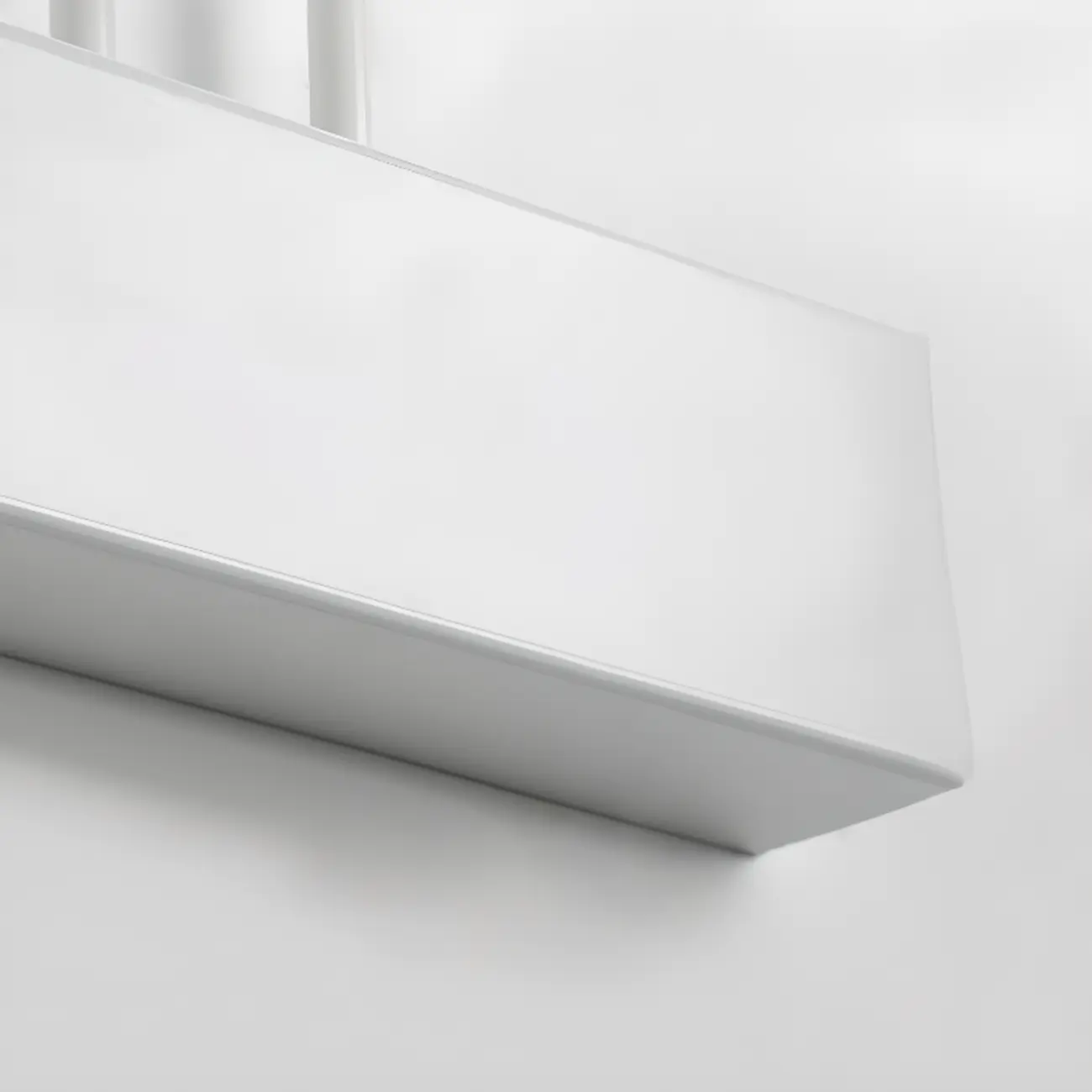 Modern White LED Bathroom Vanity Light with Wood Accent
