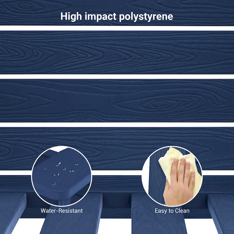 BONOSUKI Patio Adirondack Rocking Chair,Fire Pit Chair Weather Resistant