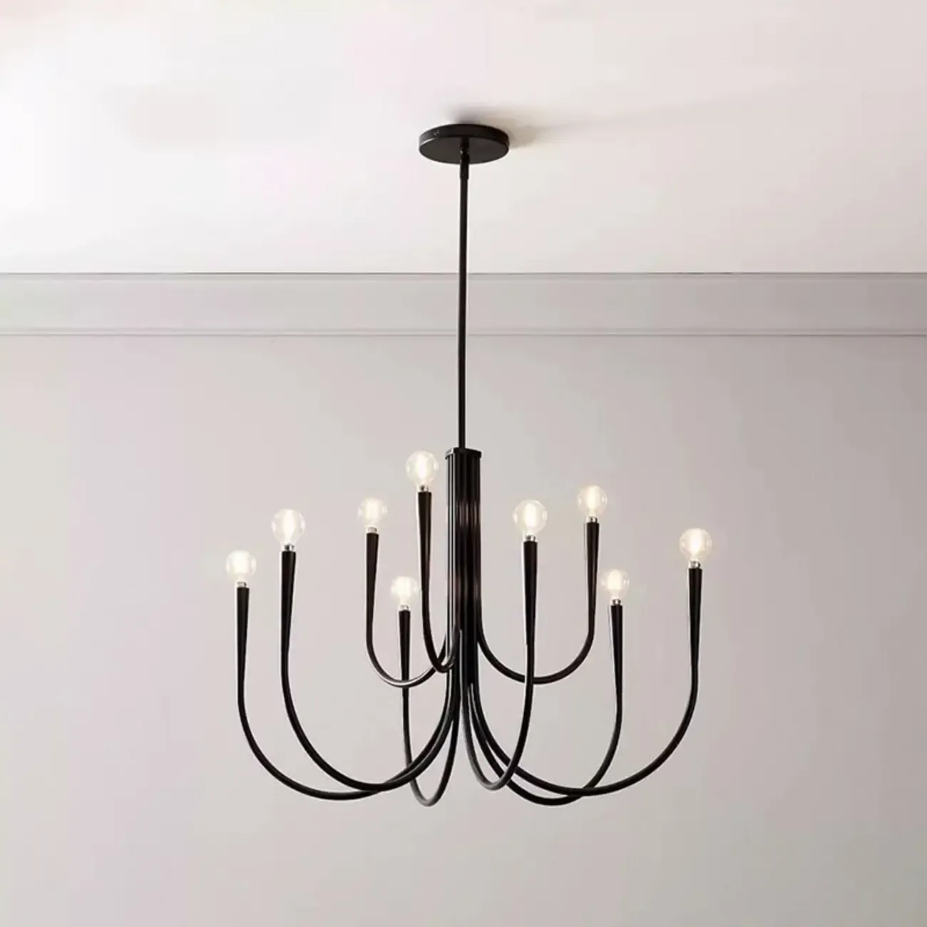 Mid-Century Branch Ceiling Chandelier with Adjustable Height