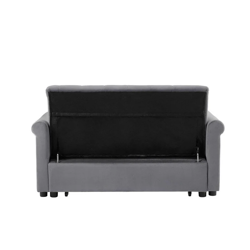 Adjustable Sleeper Sofa with 2 Lumbar Pillows