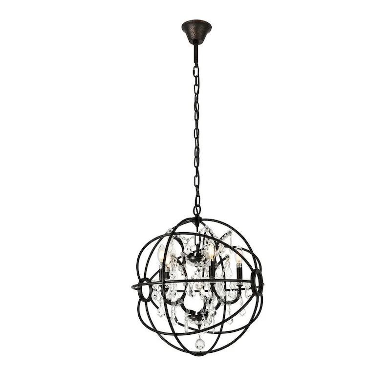 Royce Edge 5-Light Dark Bronze Pendant