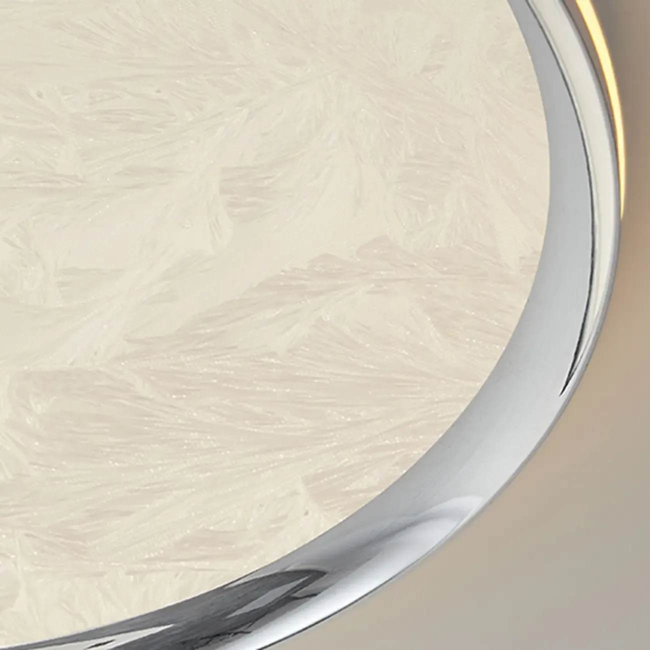 Modern Circular Flush Mount Ceiling Light with Acrylic Shade