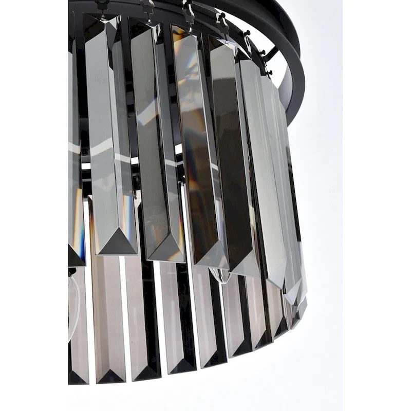 Royce Edge 3-Light Matte Black Pendant