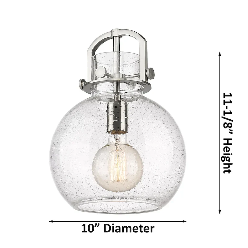 Innovations Lighting Newton Sphere - 1 Light 10  Stem Hung Pendant