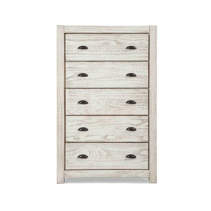 Grain Wood Furniture Montauk 5-drawer Solid Wood Chest