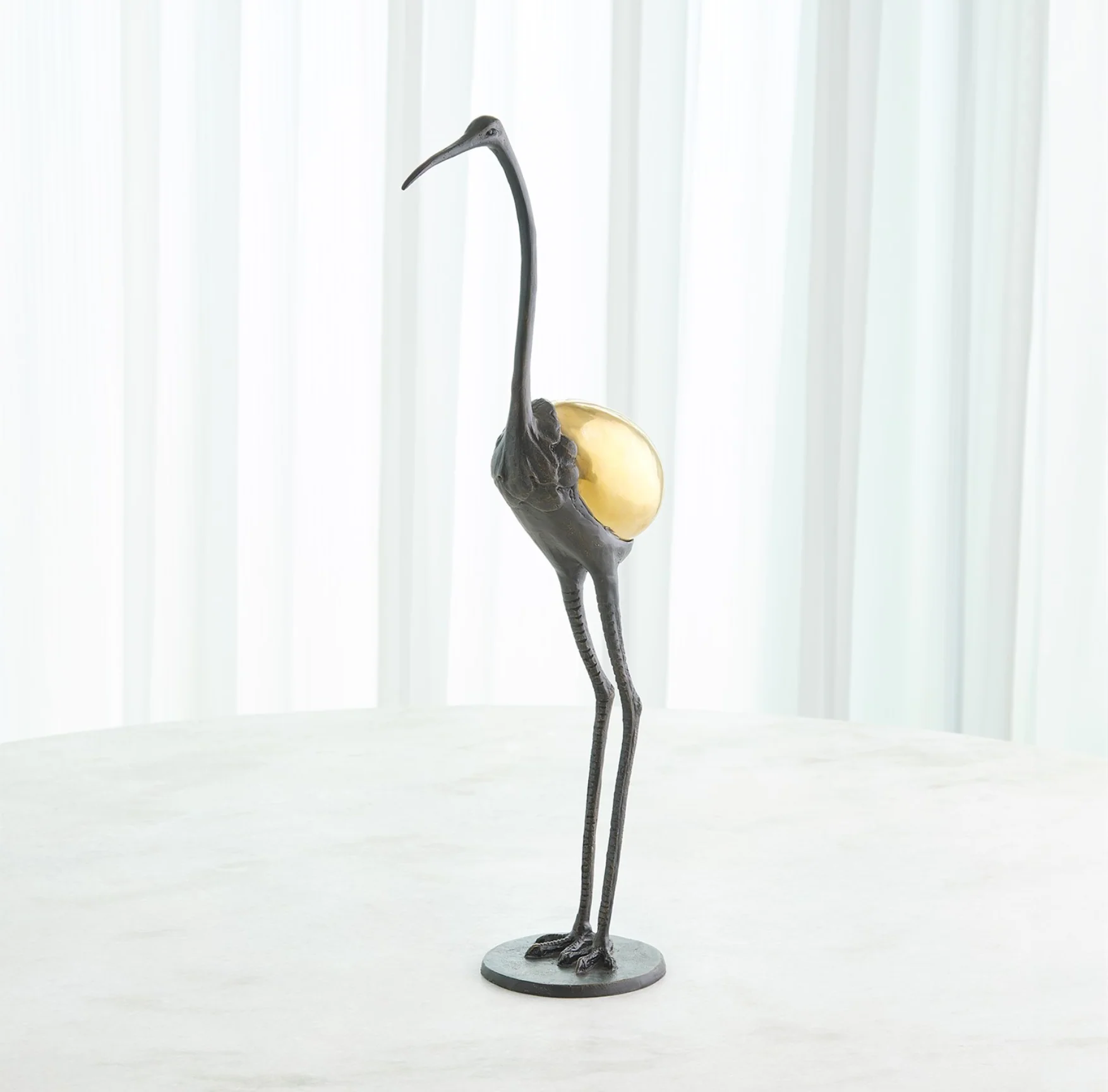 PRECIOUS EGG SCULPTURE-BRASS