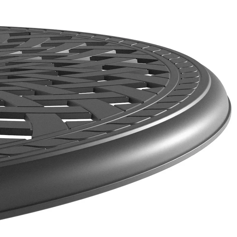 30.71-inch Cast Aluminum Patio Dining Round Table