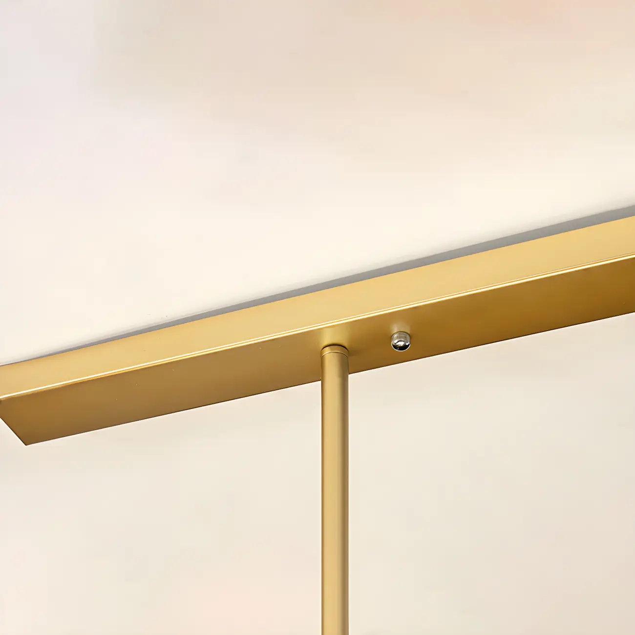 Geometric Gold Glass-Crystal Island Pendant Light