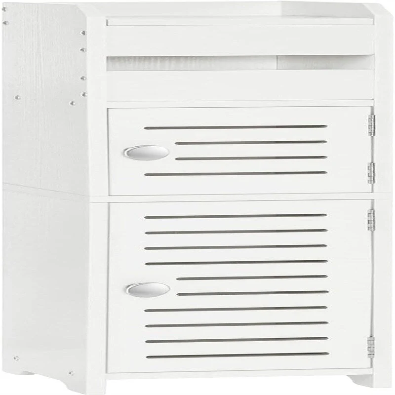 Small Bathroom Storage Cabinet with Door - 7.9D x 7.9W x 30.7H