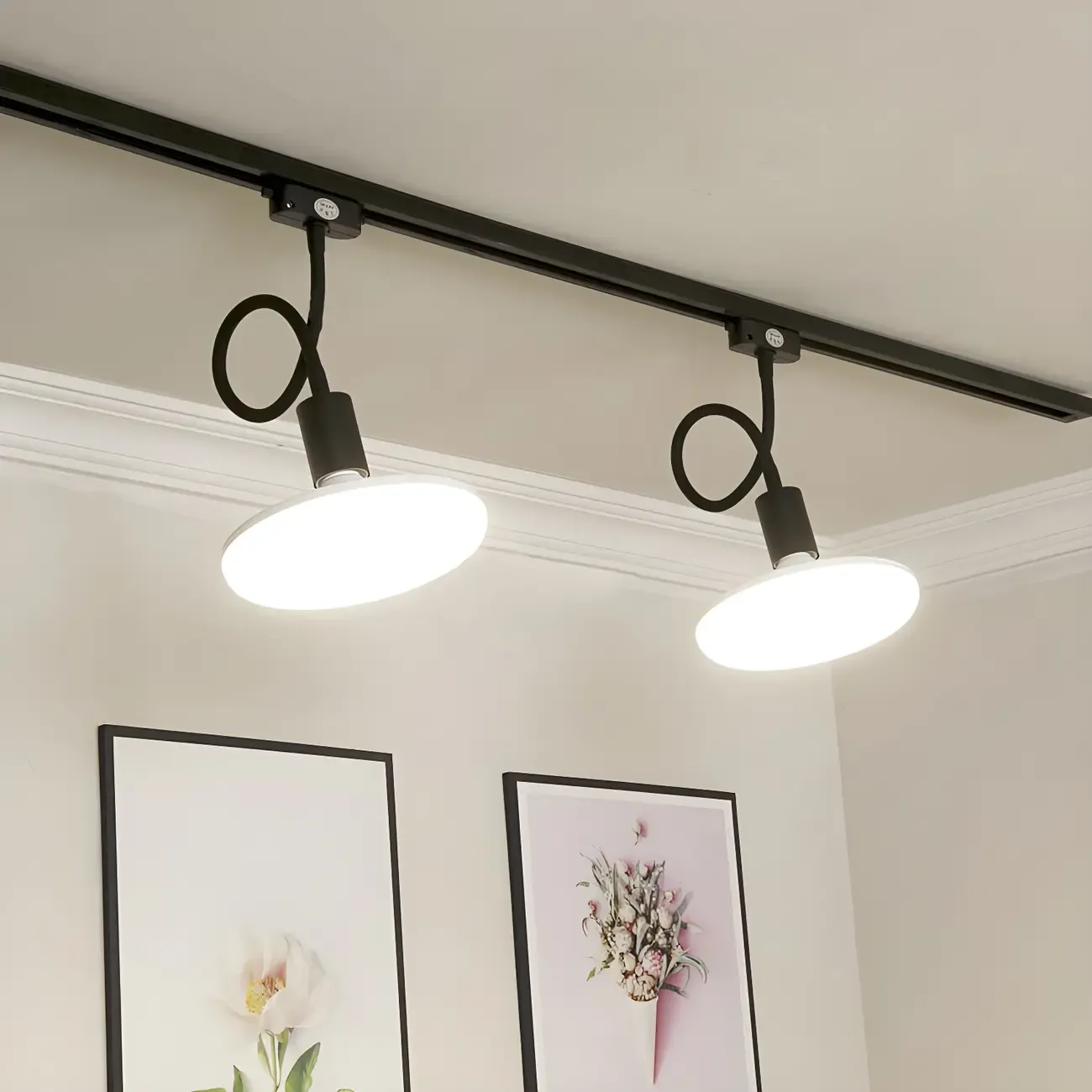 5-Light Modern LED Track Lighting with Adjustable Head