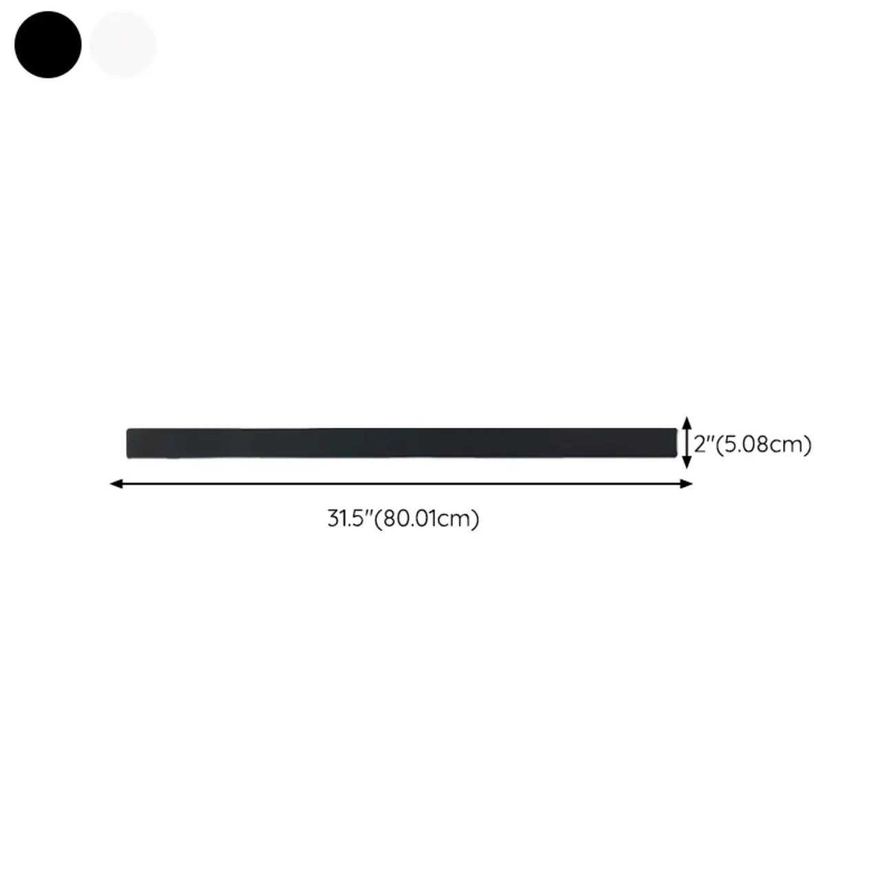 Modern up & Dowm Wall Light with Acrylic Shade Dimmable