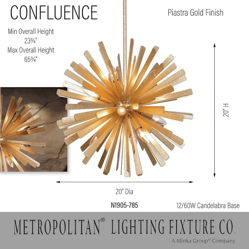 Metropolitan Confluence - 12 Light Pendant