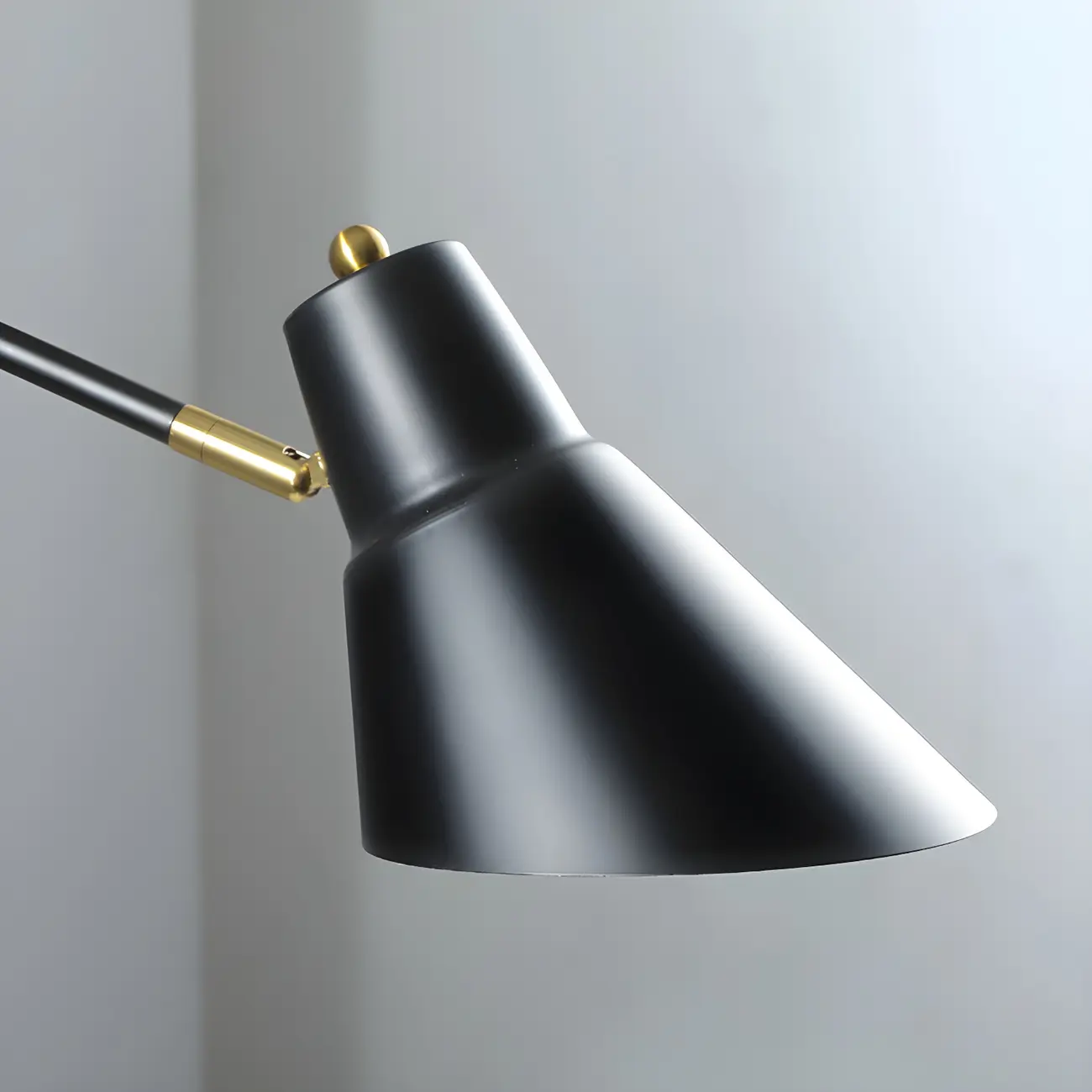 Geometric Metal Adjustable Swing Arm Wall Light