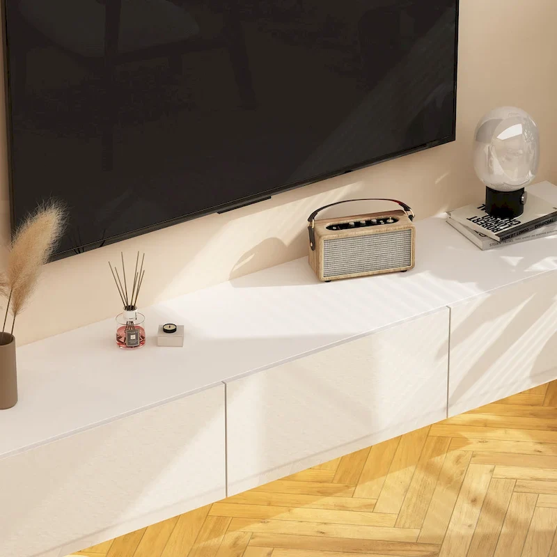 Floating TV Stand Wall Mounted with LEDsTV Stand Floating TV Cabinet