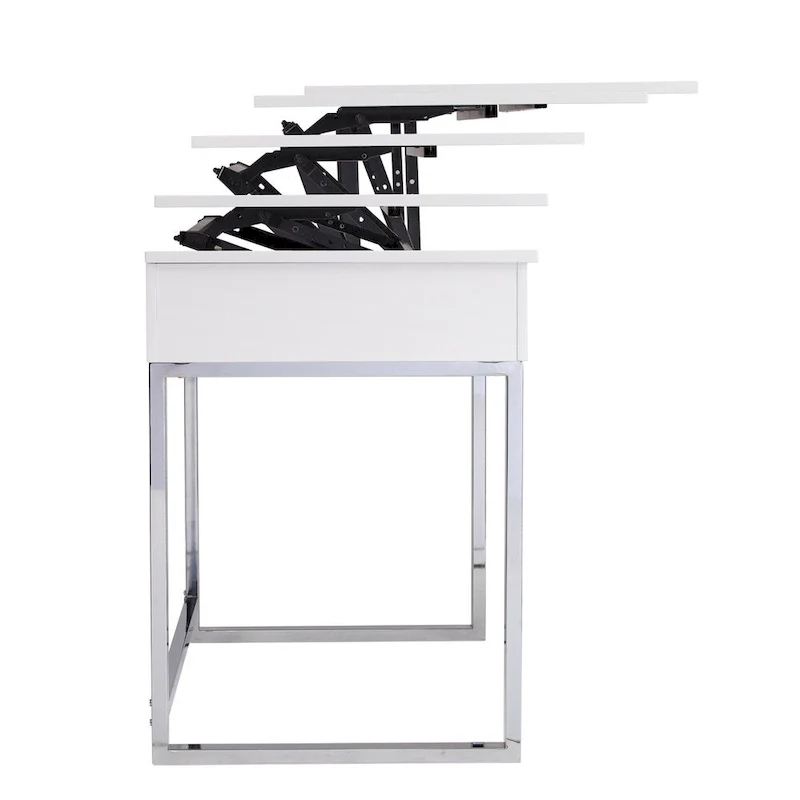 SEI Furniture Ida White Adjustable Height Sit/ Stand Desk