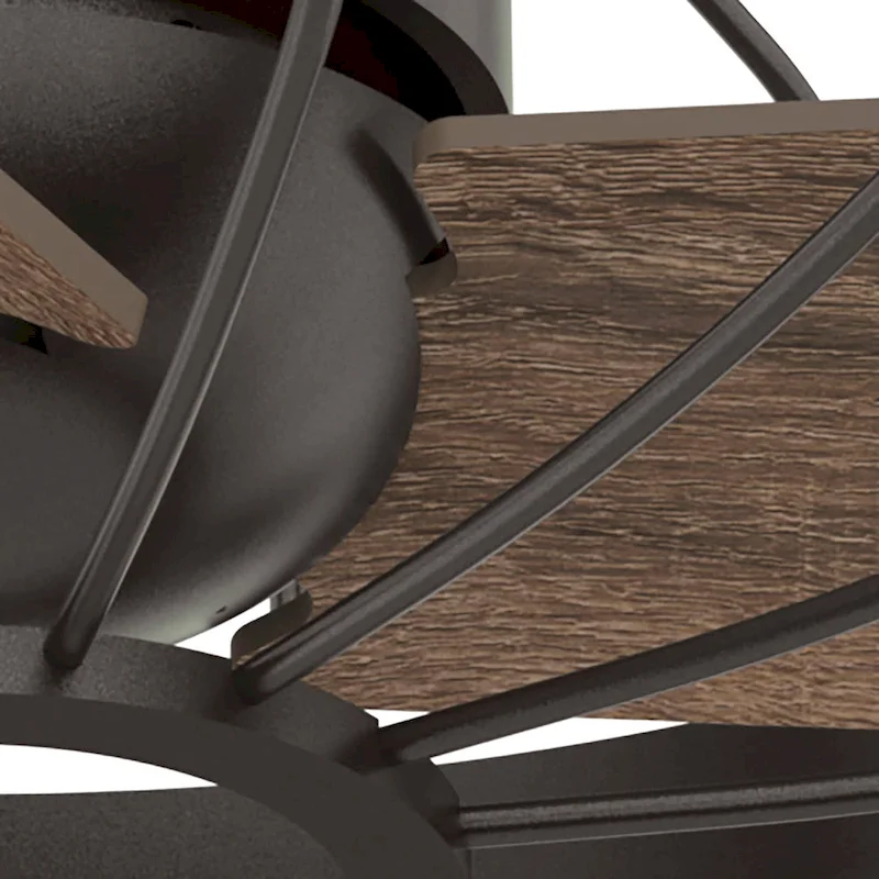 Hunter Roswell Ceiling Fan with Wall Control - Caged, 6-Speed - Farmhouse, Industrial, Transitional