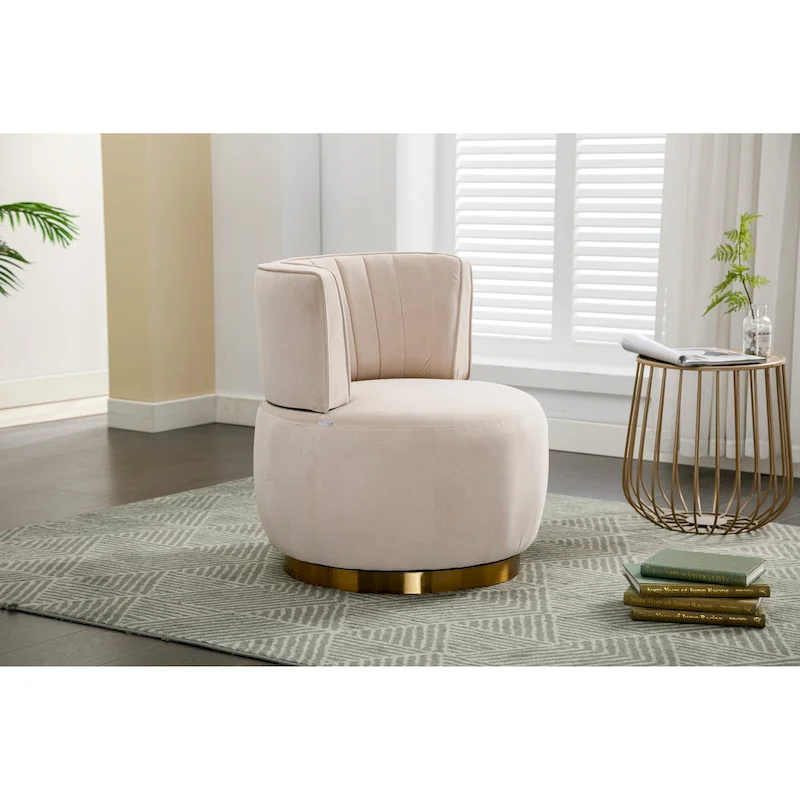 360 Degree Swivel Cuddle Barrel Accent Chair