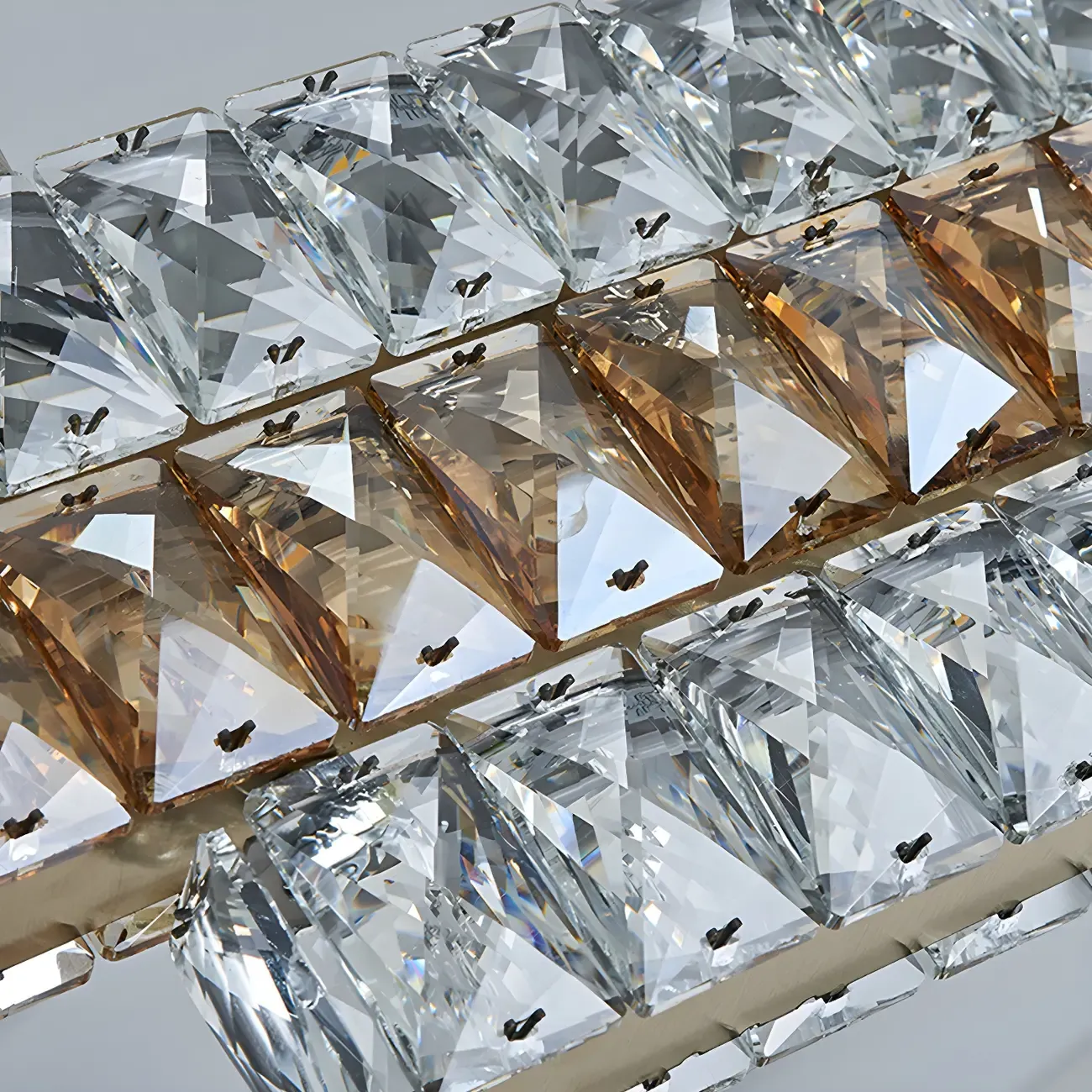 Modish 3-Tier Crystal LED Linear Pendant Light