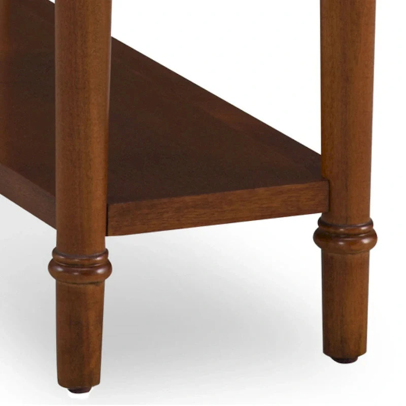 Coastal Chairside Wood Accent Table