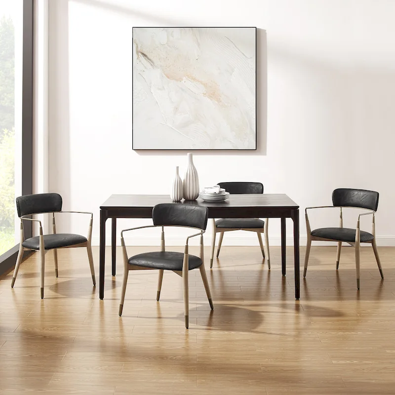 Art Leon Mid-century Solid Wood Accent Dining Chair (Set of 2)