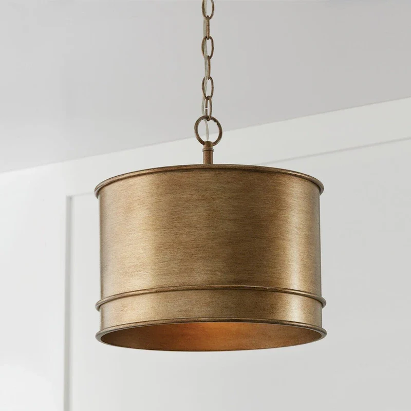 Nole 1-light Mystic Luster Convertible Pendant/ Semi-Flush Mount