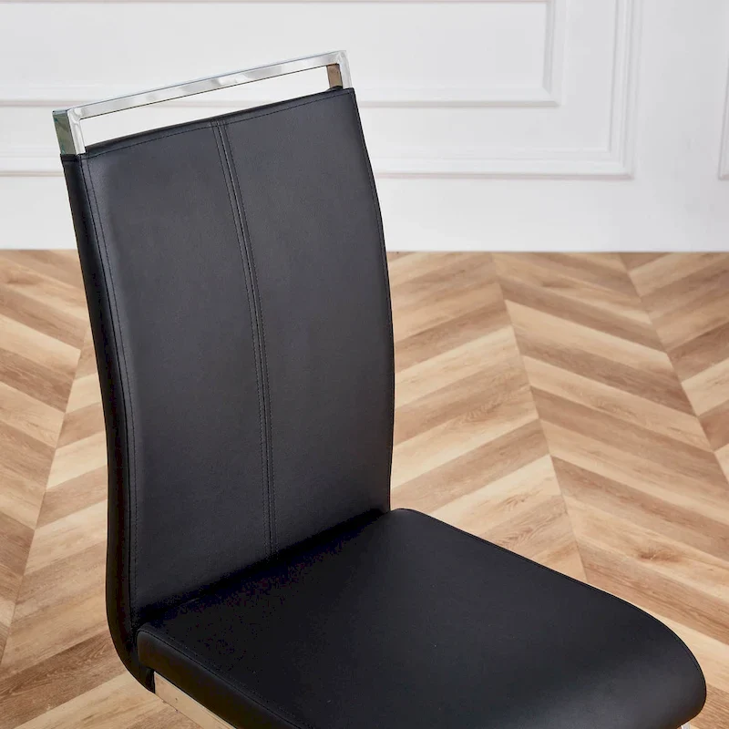 Modern Dining Chairs PU Faux Leather set of 4