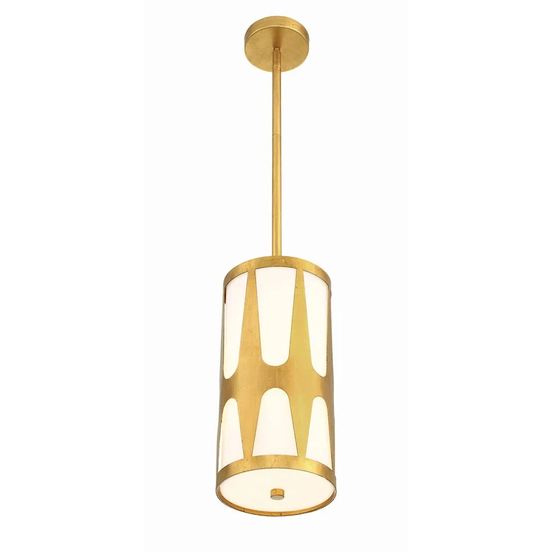 Royston 1 Light Antique Gold Pendant - 7 W x 14 H x 7 D